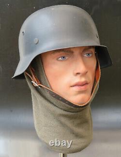 German Helmet M42 Original WW2 helmet German Air Force LARGE SIZE 59cm Liner