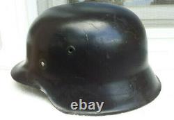 German Helmet M42 Size Et68 + Original Liner Band D. R. P. 1943 Ww2 Stahlhelm