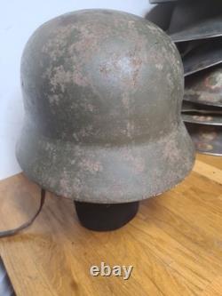 German Helmet Post Ww2 Original Border Guards Helmet With Carrying Strap BGS