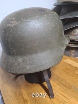 German Helmet Post Ww2 Original Border Guards Helmet With Carrying Strap BGS