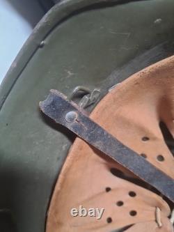 German Helmet Post Ww2 Original Border Guards Helmet With Carrying Strap BGS