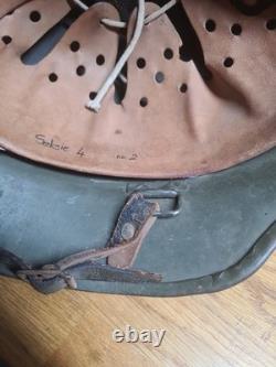 German Helmet Post Ww2 Original Border Guards Helmet With Carrying Strap BGS
