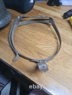 German Helmet Post Ww2 Original Border Guards Helmet With Carrying Strap BGS