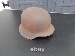 German Helmet Shell Model 1942 Original WH SS LW KM 1942-1945 WW2