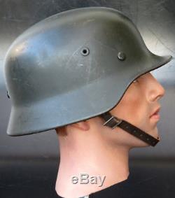 German Helmet Ww2 M40 Pattern Huge Size Quist 68 Original Helmet Sd Heer Copy