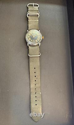 German Helvetia WWII Military Pilot Officers LUFTWAFFE Wrist Watch