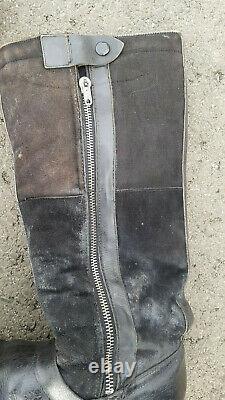 German Luftwaffe Pilot Aviator Boots Ww2