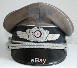 German Luftwaffe original WWII visor cap