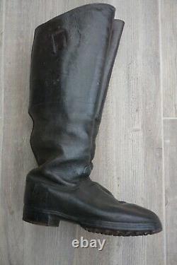 German Marching Cavalry Combat Boots Black Leather Nailed Sole Original Ww2