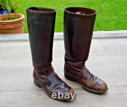 German Marching Combat Boots Leather Nailed Sole Rare 100% Original Ww2