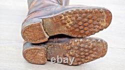 German Marching Combat Boots Leather Nailed Sole Rare 100% Original Ww2