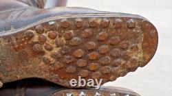 German Marching Combat Boots Leather Nailed Sole Rare 100% Original Ww2