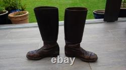German Marching Combat Boots Leather Nailed Sole Rare 100% Original Ww2
