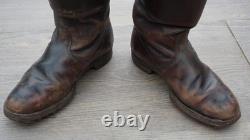 German Marching Combat Boots Leather Nailed Sole Rare 100% Original Ww2