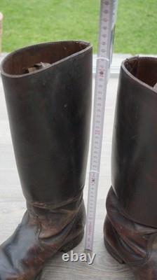 German Marching Combat Boots Leather Nailed Sole Rare 100% Original Ww2
