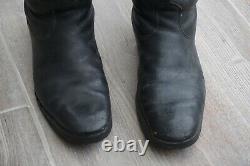 German Marching Short Combat Boots Black Leather Nailed Sole 100% Original Ww2