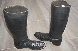 German Marching Short Combat Boots Black Leather Nailed Sole 100% Original Ww2