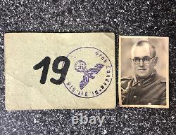 German Military WW2 Era Leave Pass With Stamp
