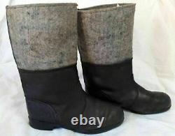 German Military army Bundeswehr GDR Winter long men boots WW2 type vintage rare