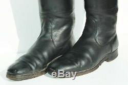 German ORIGINAL WWII Officers Black Leather Jackboots Pair