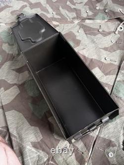 German Original Pre-War 1938 Dated Double Mg 34 Oil Storage Tin / Equipment