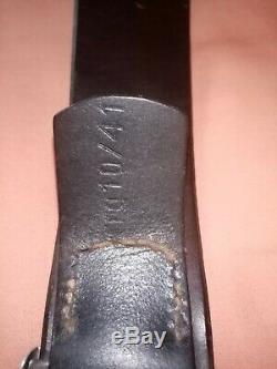 German SS ww2 belt buckle and leather belt original