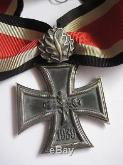 German WW II medal original knight cross + ribbon 800 marker + 900 oak leave