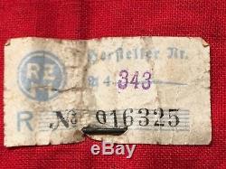German WW2 Armband with small pin badge 100% Original