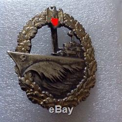 German WW2 Naval Destroyer Badge Original