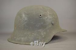German WWII M42 Helmet HKP62 Original Sand Camo Grey Green WW2 Camouflage Heer