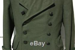 German WWII ORIGINAL Forestry officers NAMED Greatcoat NICE