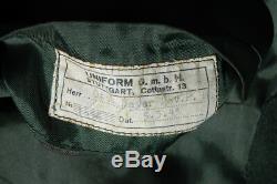 German WWII ORIGINAL Forestry officers NAMED Greatcoat NICE