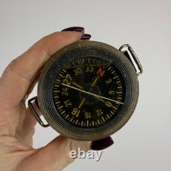 German WWII Pilot Luftwaffe AK39 Navigation Wrist Compass Vintage