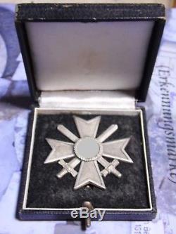 German War Merit Cross First Class medal WW2 in original case'65