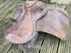 German Wehrmacht Cavalry Saddle Stamped Original German Military WW2