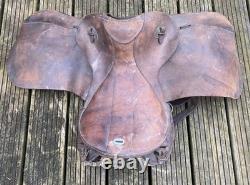 German Wehrmacht Cavalry Saddle Stamped Original German Military WW2