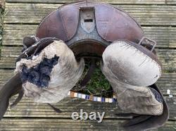 German Wehrmacht Cavalry Saddle Stamped Original German Military WW2