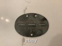 German World War II Waffen Elite Schutzstaffel TURKESTANISCHE Soldier Dog Tag