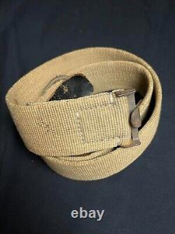 German Ww2 Dak'deutsche Afrika Korps' Tan Webbed Cotton Belt 95cm