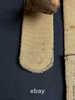 German Ww2 Dak'deutsche Afrika Korps' Tan Webbed Cotton Belt 95cm