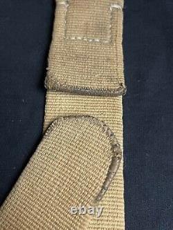 German Ww2 Dak'deutsche Afrika Korps' Tan Webbed Cotton Belt 95cm