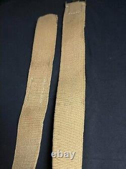 German Ww2 Dak'deutsche Afrika Korps' Tan Webbed Cotton Belt 95cm