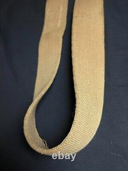 German Ww2 Dak'deutsche Afrika Korps' Tan Webbed Cotton Belt 95cm