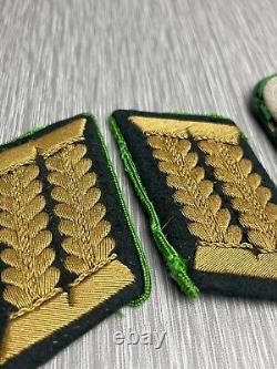 German Ww2 Heer Admin, Beamte' Matching Shoulder & Collar Tab Uniform Set Rare