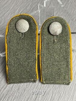 German Ww2 Heer Em Cavalry Shoulder Straps Rare