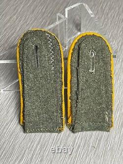 German Ww2 Heer Em Cavalry Shoulder Straps Rare