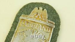 German Ww2 Lappland Shield, Maker Marked, Rare, Good Condition