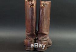 German Ww2 Officers Boots, Brown, 100% Original