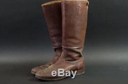 German Ww2 Officers Boots, Brown, 100% Original