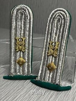 German Ww2 Wehrmacht Administration First Lieutenant Shoulder Boards Rare